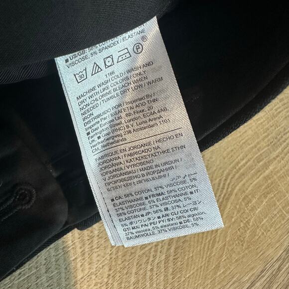 Banana Republic Mid Rise Straight Sloan Pant Black 4 754557 - Picture 9 of 13